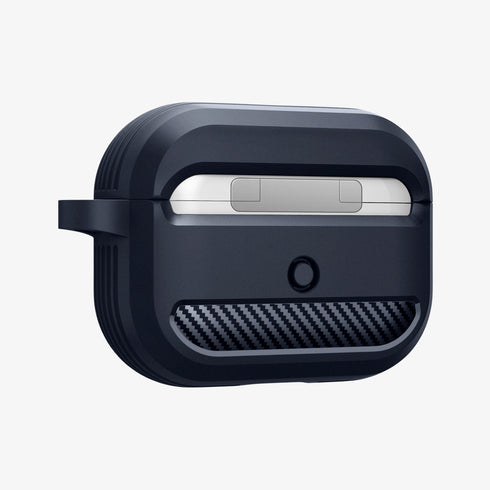 ACS05482 - Apple AirPods Pro 2 Case Rugged Armor in matte black showing the front
